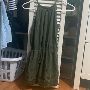 Army green mossimo romper